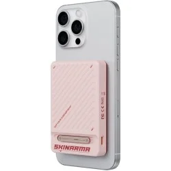 Skinarma magnetic powerbank with integrated stand 10000 mah 20w usb-c pd arc _ Pink